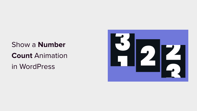 How to show a number count animation in WordPress