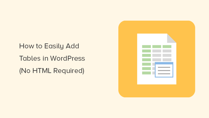 Adding tables in WordPress without writing code