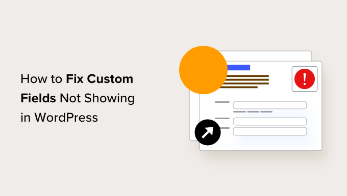 Fixing custom fields not showing in WordPress issue